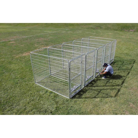 K9 Kennel Store 4' X 6' Multiple Pro Full Stall Dog Kennel x5 MPR4X6FSX5